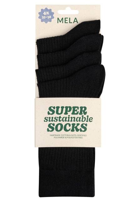 Melawear Gerippte Socken 4er Pack Begrenzte Freigabe