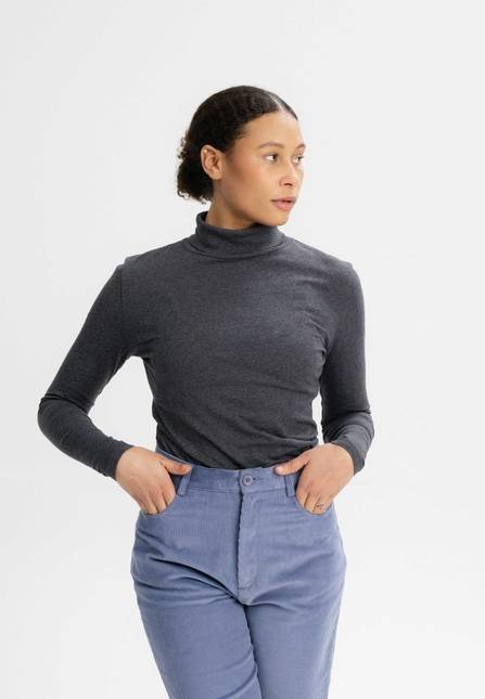 Melawear Damen Turtleneck Shirt ANCHAL Letzte 3 Tage