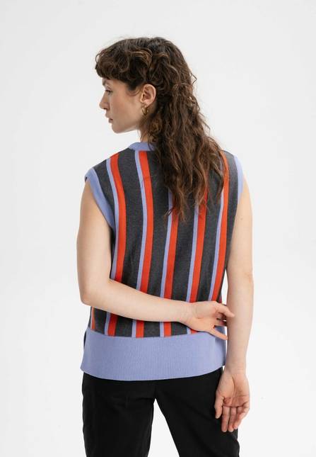Melawear Damen Jacquard Strick Pullunder JAMUNA Bis zu 55% Rabatt