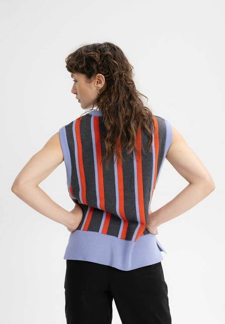 Melawear Damen Jacquard Strick Pullunder JAMUNA Bis zu 55% Rabatt