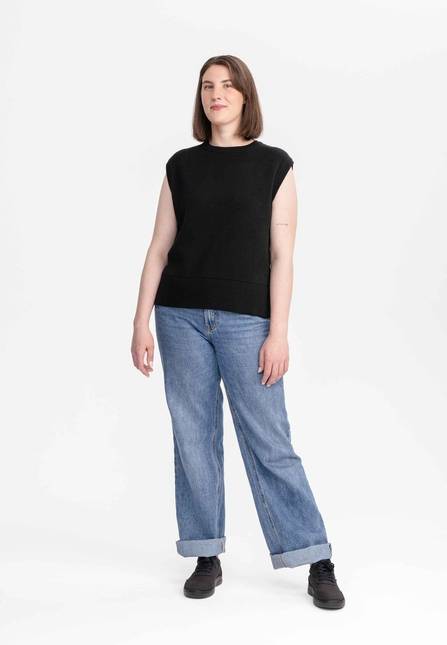 Melawear Damen Jacquard Strick Pullunder JAMUNA Discount Store für neue Produkte