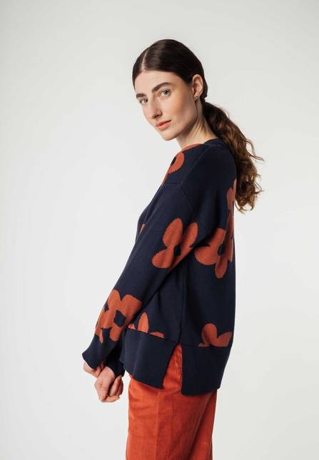 Melawear Jacquard Strickpullover FAIZA Begrenzt auf 3 Tage