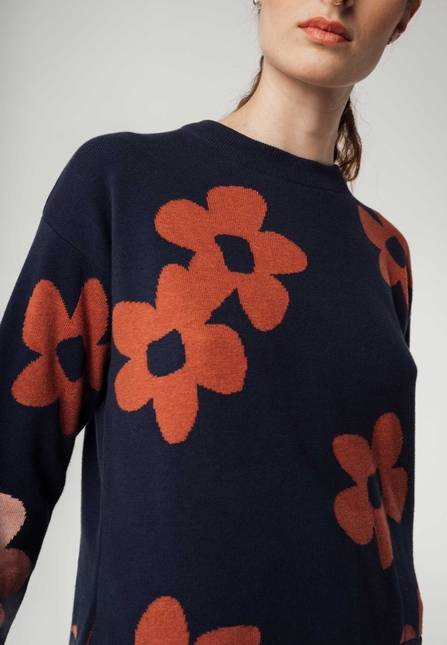 Melawear Jacquard Strickpullover FAIZA Begrenzt auf 3 Tage