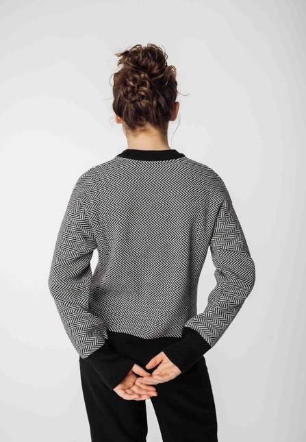 Melawear Jacquard Strickpullover FAIZA Speichern exportieren