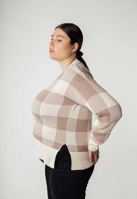 Melawear Jacquard Strickpullover FAIZA Im Verkauf
