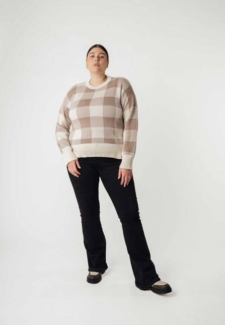 Melawear Jacquard Strickpullover FAIZA Im Verkauf