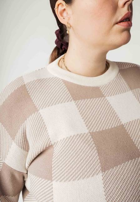 Melawear Jacquard Strickpullover FAIZA Im Verkauf