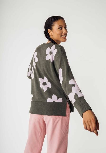 Melawear Jacquard Strickpullover FAIZA zollfrei