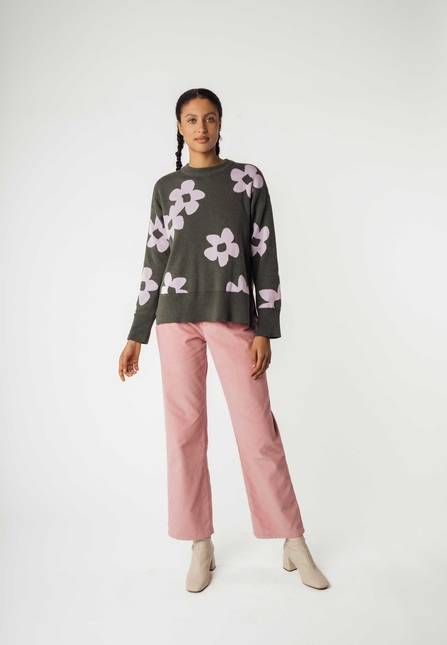 Melawear Jacquard Strickpullover FAIZA zollfrei