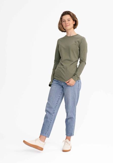 Melawear Damen Basic Langarmshirt DHIVYA Günstig kaufen