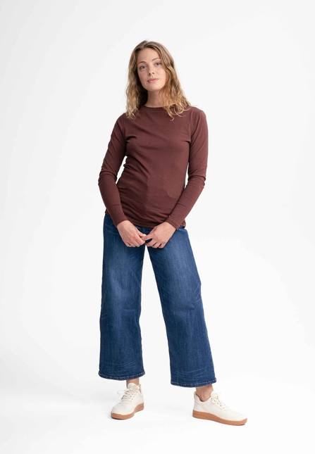 Melawear Damen Basic Langarmshirt DHIVYA Großer Ausverkauf