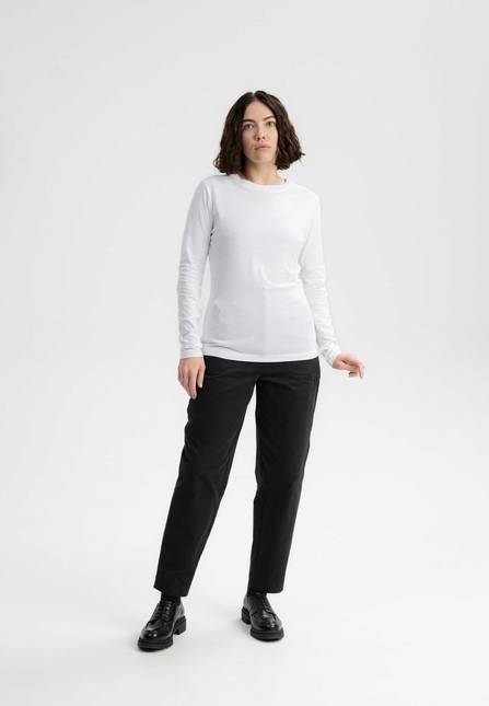 Melawear Damen Basic Langarmshirt DHIVYA Online Shopping