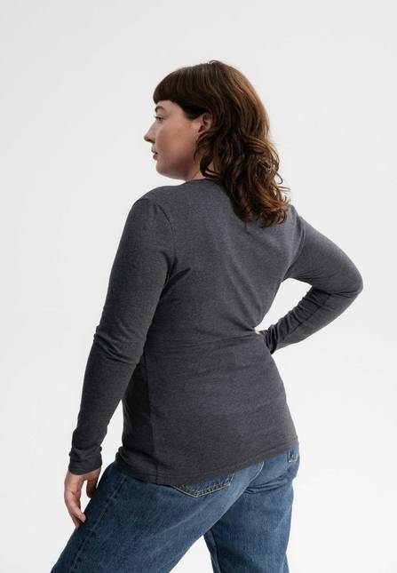 Melawear Damen Basic Langarmshirt DHIVYA Exklusivangebot