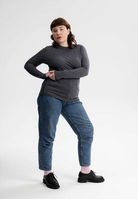 Melawear Damen Basic Langarmshirt DHIVYA Exklusivangebot