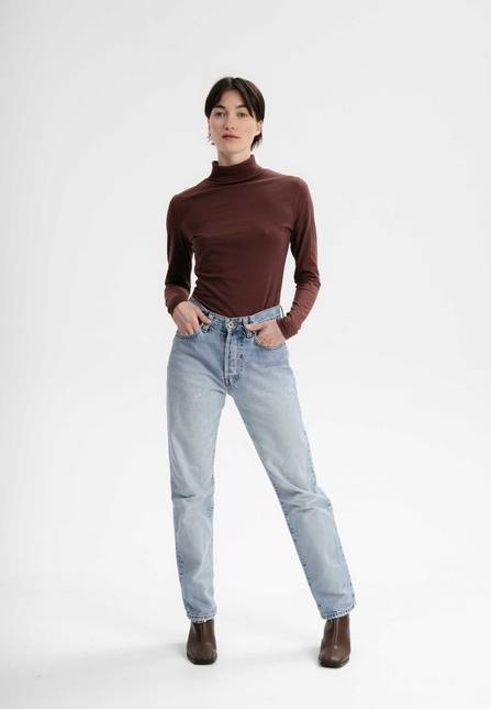 Melawear Damen Turtleneck Shirt ANCHAL Letzte 2 Tage