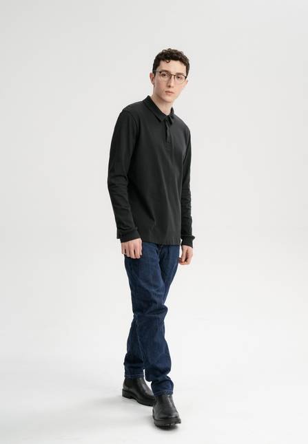 Melawear Herren Langarm Polo Shirt DIVIT Nur für heute