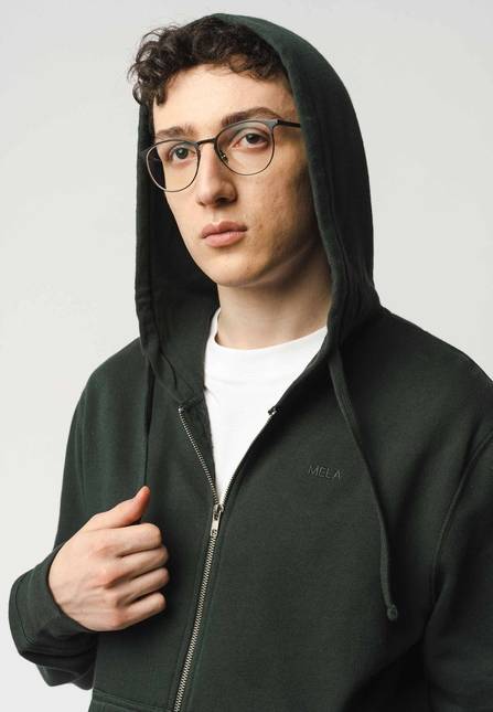 Melawear Hoodiejacke mit Reißverschluss DEVADAS Fabrikladen