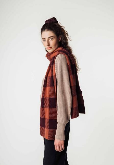 Melawear Jacquard Rippstrick Schal ASMEE Clearance-Verkauf