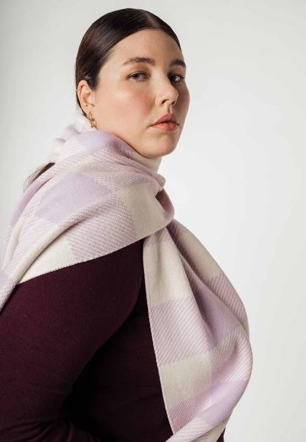 Melawear Jacquard Rippstrick Schal ASMEE Kostenloser Versand international