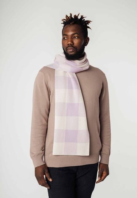 Melawear Jacquard Rippstrick Schal ASMEE Kostenloser Versand international