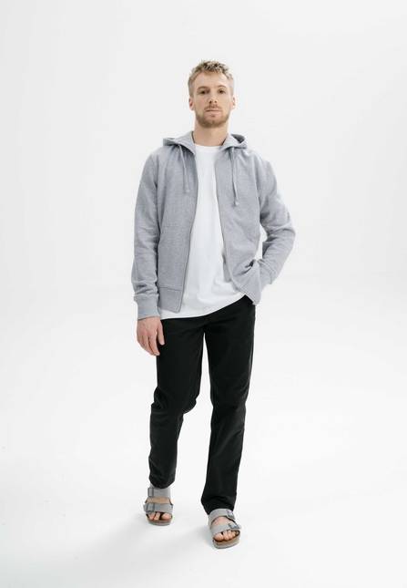 Melawear Hoodiejacke mit Reißverschluss DEVADAS Fabrikladen