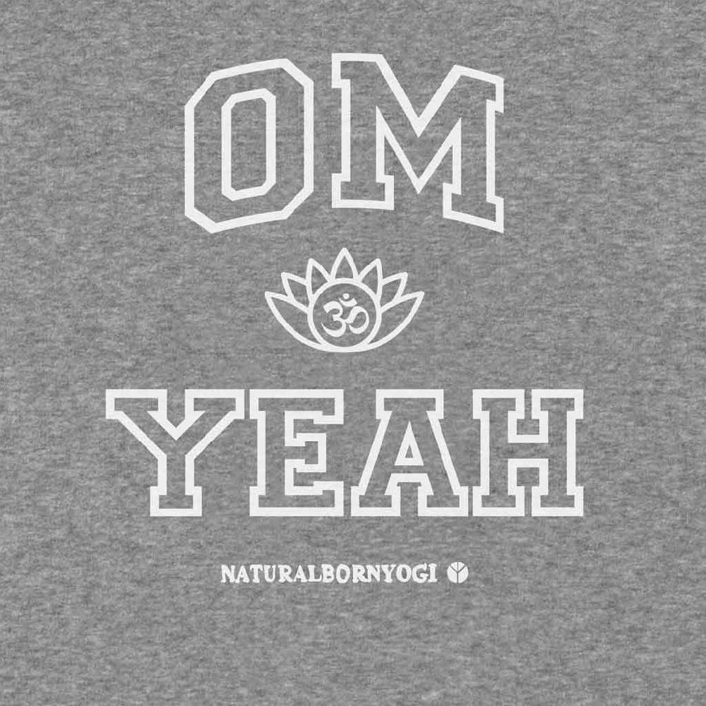 Natural Born Yogi Om Yeah – Sweatshirt Hoodie-Kleid grau Tägliche Deals