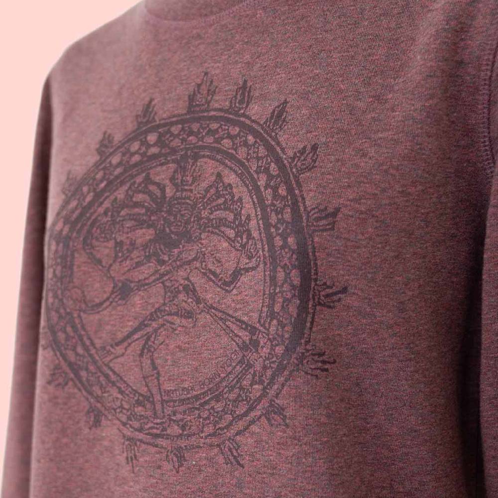 Natural Born Yogi Shiva Fever – Sweatshirt Kleid berry VIP-Rabatte
