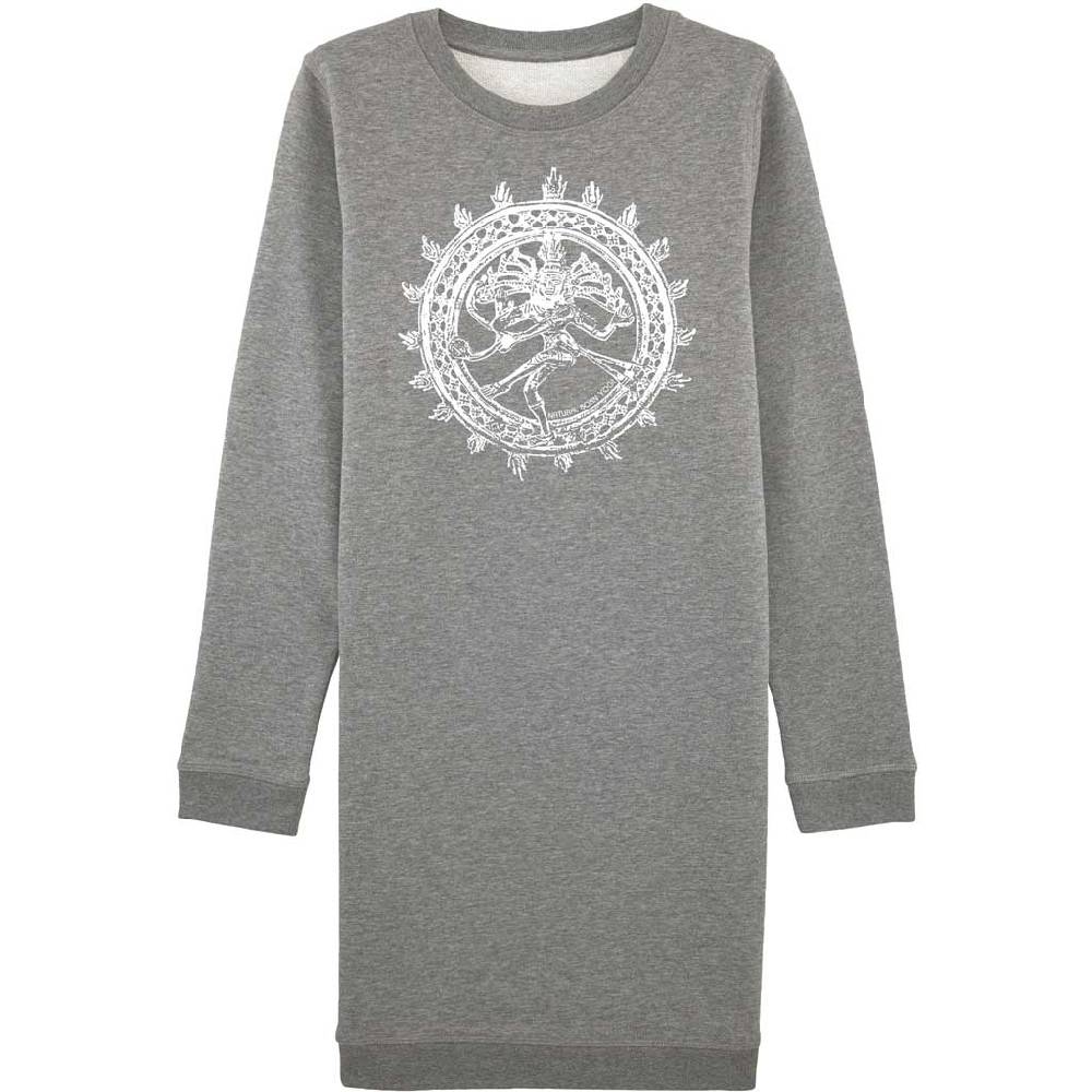 Natural Born Yogi Shiva Fever – Sweatshirt Kleid grau Tiefpreis