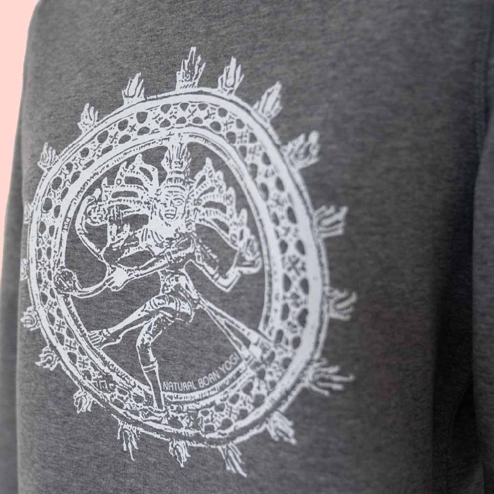 Natural Born Yogi Shiva Fever – Sweatshirt Kleid grau Tiefpreis