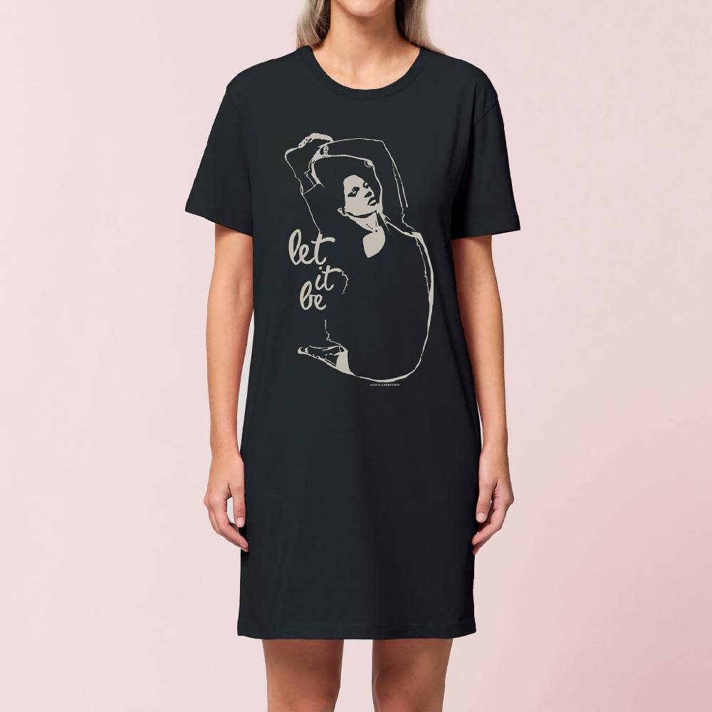 Natural Born Yogi Let it be – Yoga Shirtkleid schwarz Begrenzte Freigabe