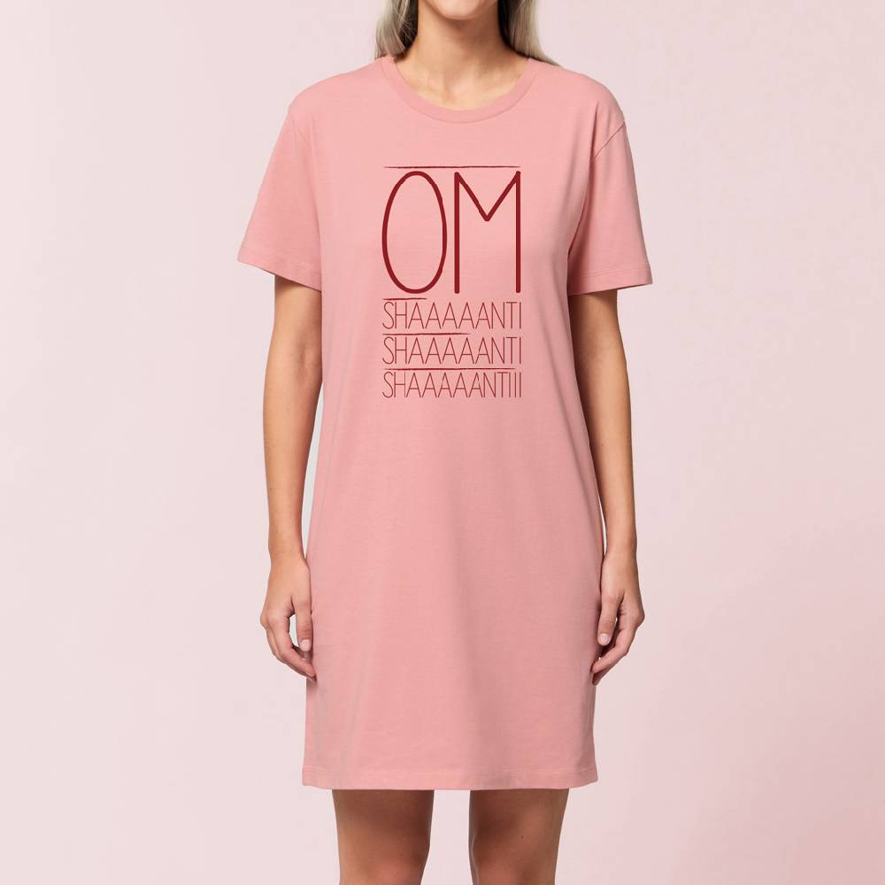 Natural Born Yogi Om Shanti – Yoga Shirtkleid rose Letzte 3 Tage