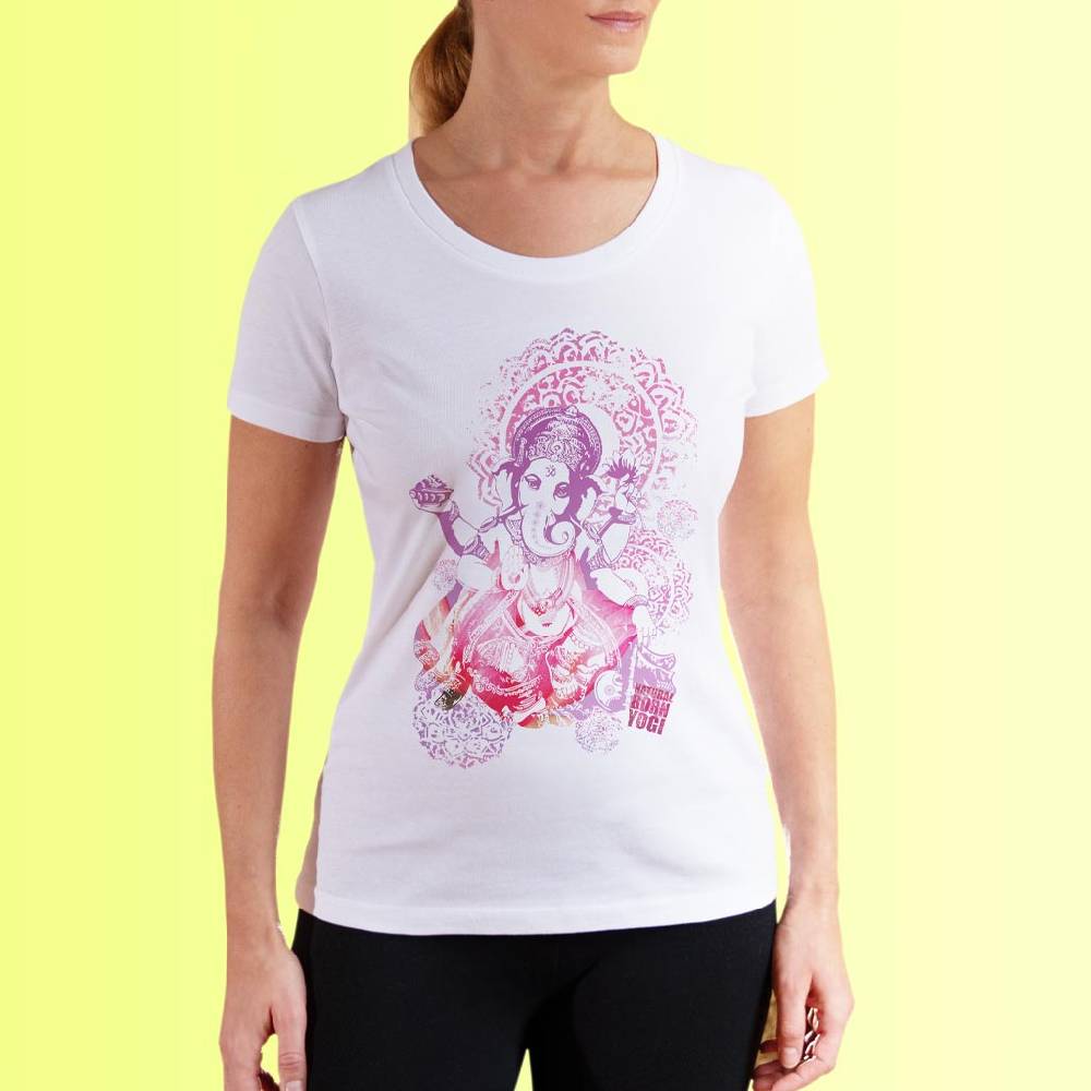 Natural Born Yogi Groovy Ganesha – Yoga Shirt Sonderangebot der Fabrik