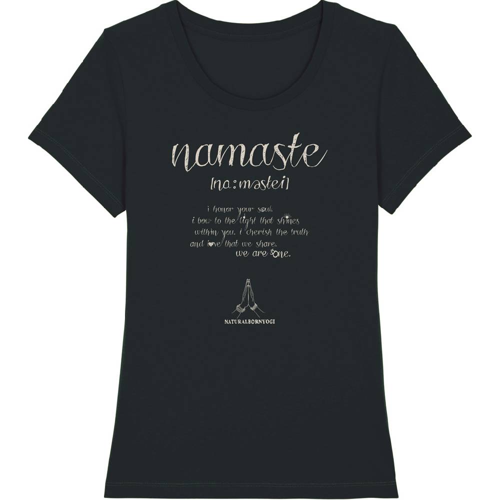 Natural Born Yogi Namaste Love – Yoga Shirt schwarz Bis zu 55% Rabatt