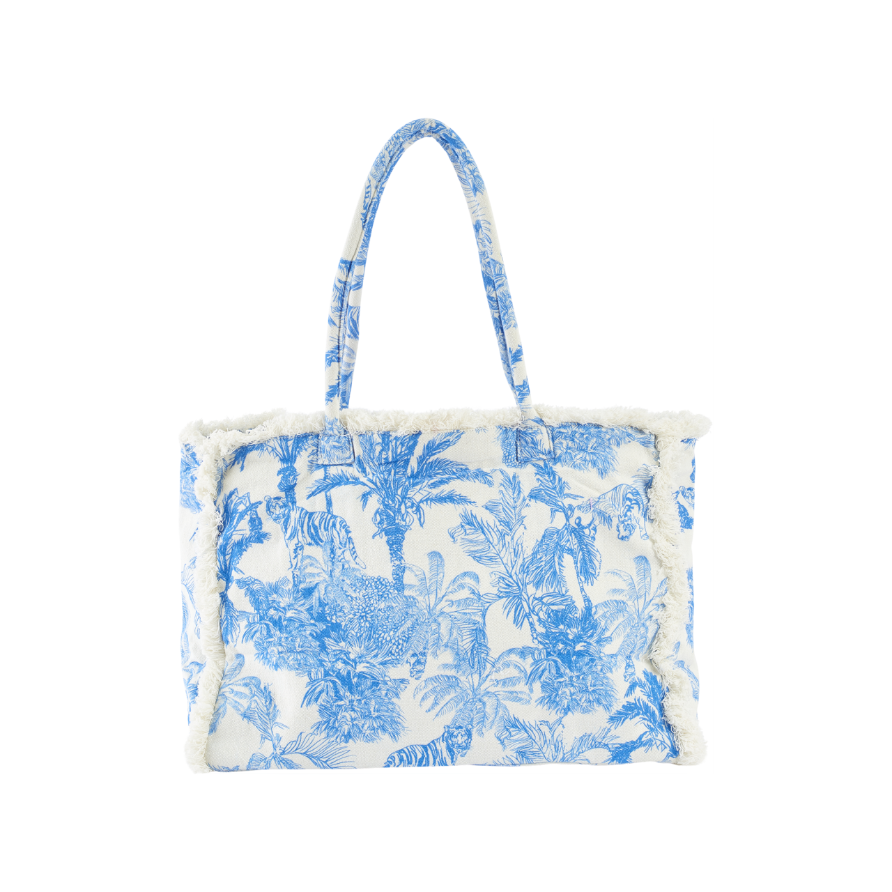 Nitzsche Accessoires Canvas Shopper in Dschungeloptik mit Stoffhenkel Lagerräumung