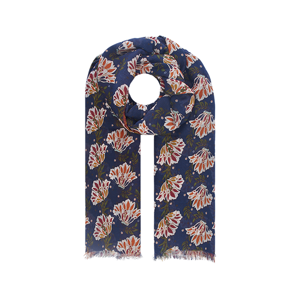 Nitzsche Accessoires Gemusterter Schal für Damen aus Polyester Exklusivangebot