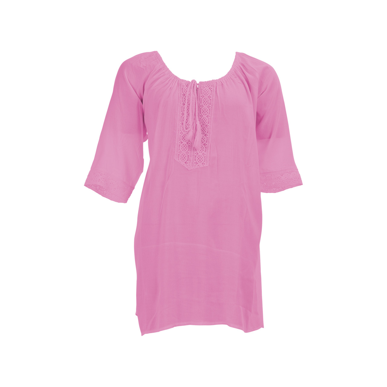 Nitzsche Accessoires Feminine Tunika mit Bändchen am V-Ausschnitt Letzte 2 Tage