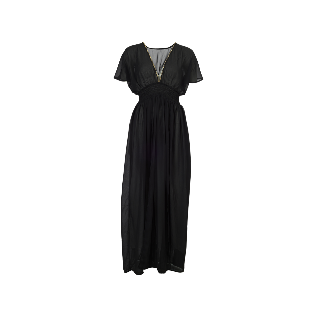 Nitzsche Accessoires Strandkleid mit V-Ausschnitt und Taillenbund 2025