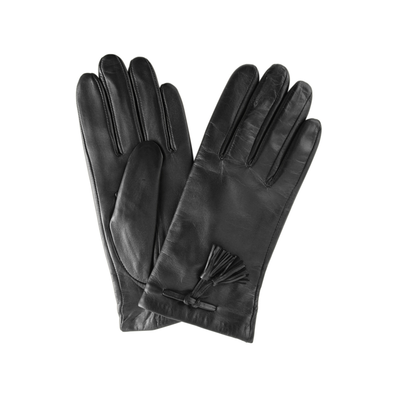 Nitzsche Accessoires Glattleder Handschuh mit Fleecefutter für Damen Begrenztes Angebot