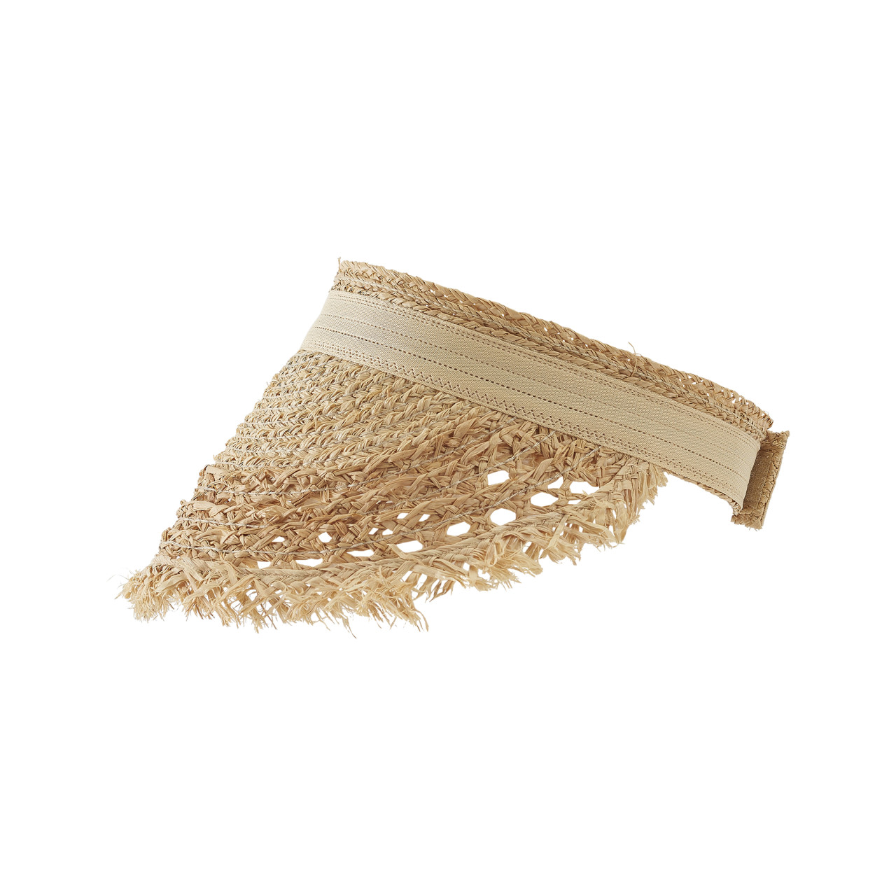 Nitzsche Accessoires Sommerlicher Visor mit Fransen aus Stroh Black Friday Preise