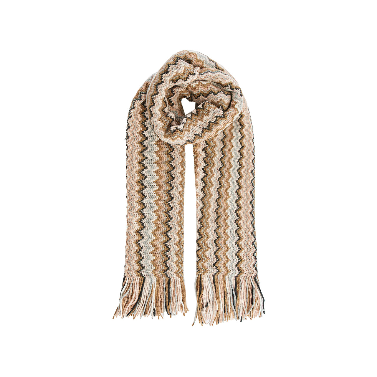 Nitzsche Accessoires Strickschal im Streifendesign für Damen Vierteljährliche Förderung