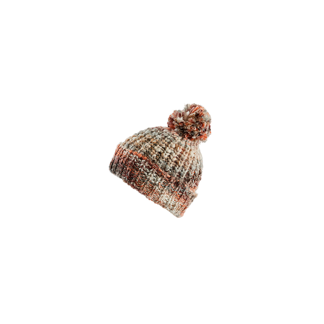 Nitzsche Accessoires Bunte Bommelmütze mit schönem Strickmuster Schlussverkauf