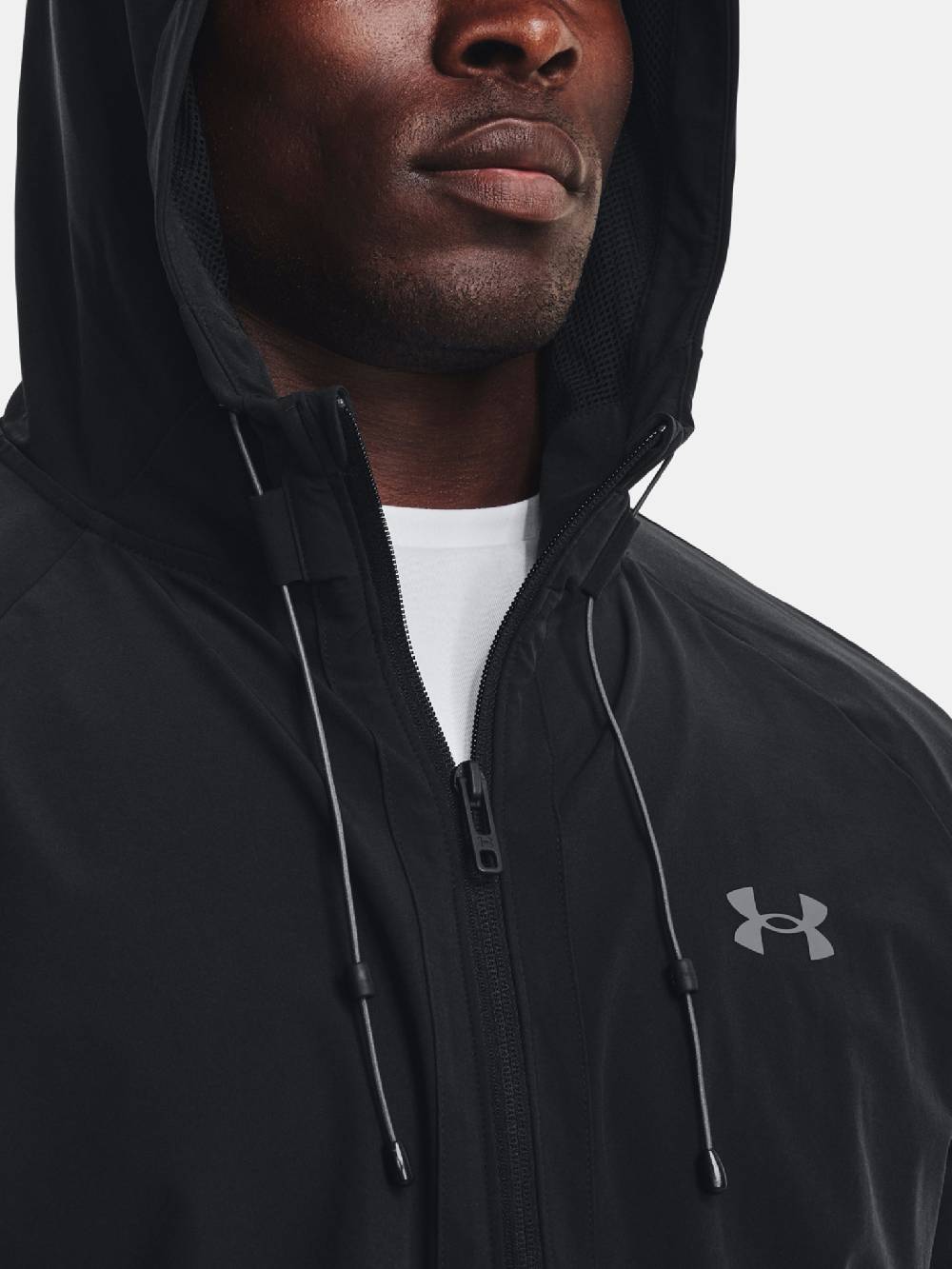 Under Armour UA Stretch Woven Windbreaker-BLK Jacke Zeitbegrenzte Promotion