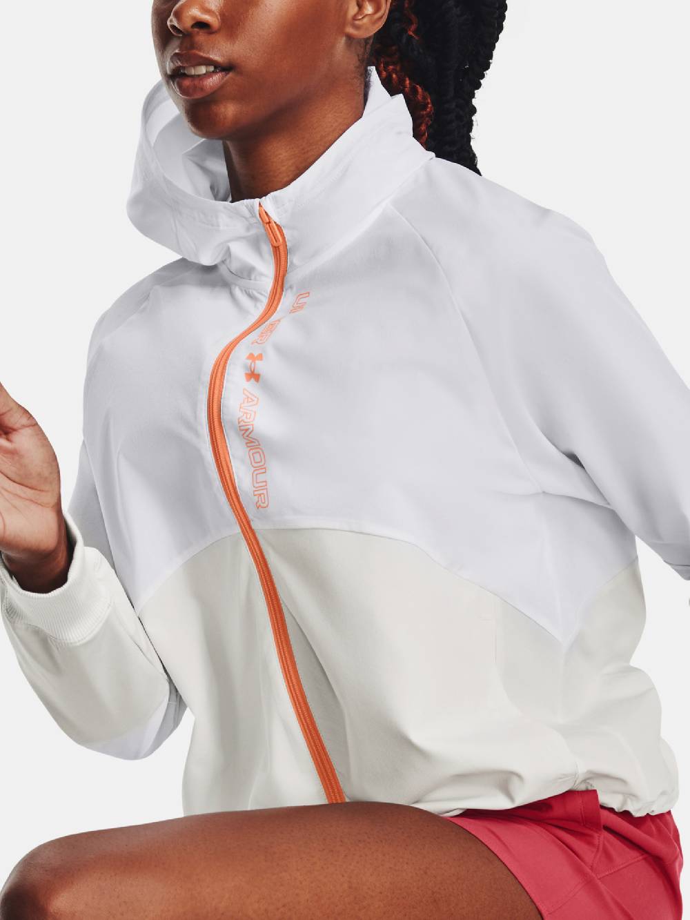 Under Armour Woven FZ Jacket-WHT Jacket Kostenloser Versand international