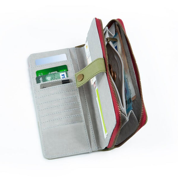 Papero NEU PAPERO leichtes Papier Wallet Damen CAT mit integriertem RFID Schutz und Münzfach Top Angebot