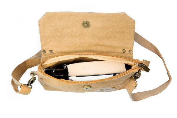 Papero NEU PAPERO Umhängetasche aus Kraftpapier PHEASENT reißfest, wasserfest, vegan, nachhaltig Blitzangebot