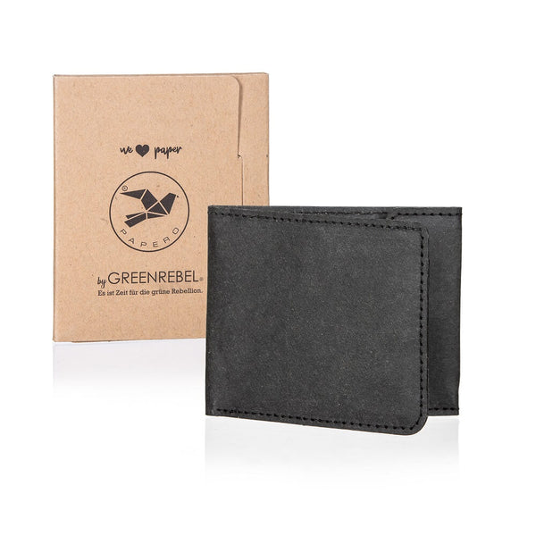 Papero PAPERO leichtes flaches Papier Wallet RAVEN mit integriertem RFID-Schutz und Münzfach Saisonale Angebote
