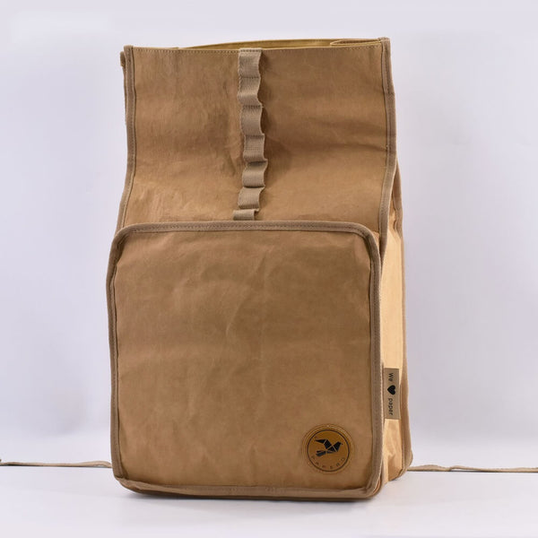 Papero PAPERO Rucksack LIZARD 21 L PRAKTISCH aus waschbarem Kraft Papier leicht, reißfest und wasserfest nachhaltig Super Sparpreis