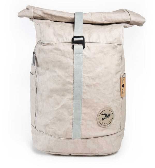 Papero PAPERO Rucksack YETI 28 L aus waschbarem Kraft Papier leicht, reißfest und wasserfest nachhaltig Kostenlose Rückgabe
