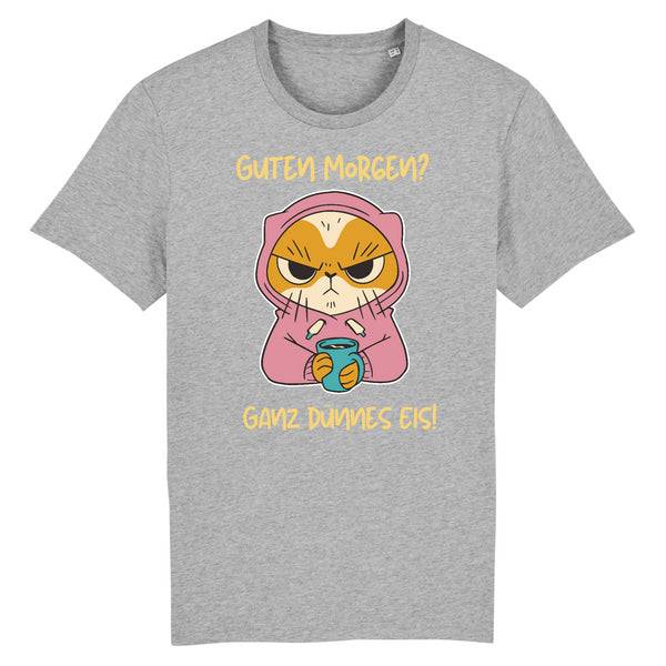 Papero T-SHIRT - BIO- Cat Guten Morgen, dünnes Eis - HERREN Sonderangebot der Fabrik