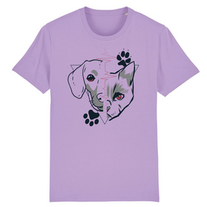 Papero T-Shirt - BIO- Dog + Cat Heartbeat - Herren Riesige Rabatte
